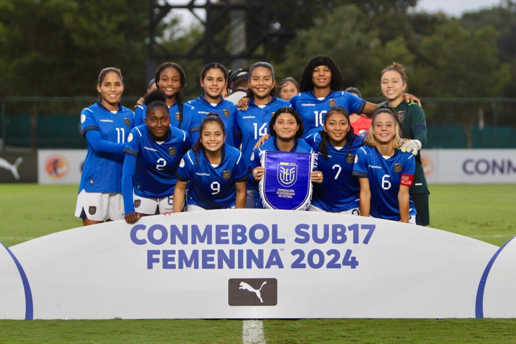 Equipo de la Selección Femenina de Ecuador Sub-17. Foto: Cortesía FEF